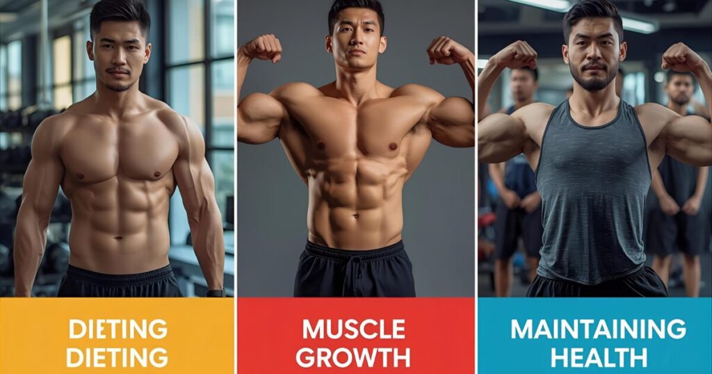 ダイエット、筋肥大、健康維持の3つのトレーニング目的