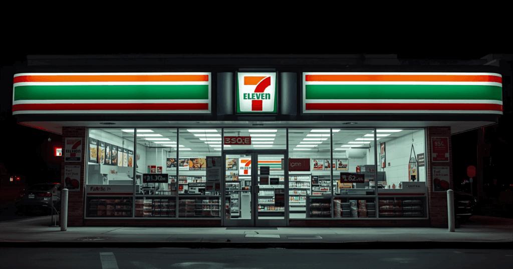 コンビニエンスストアの店舗外観または店内