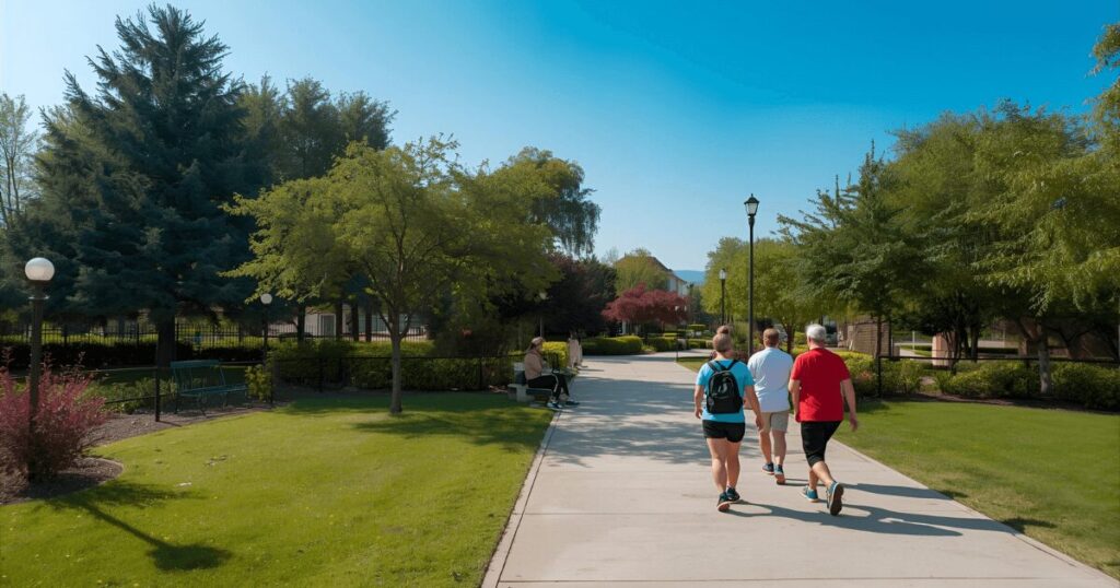 チートデイ翌日に軽い運動をする様子