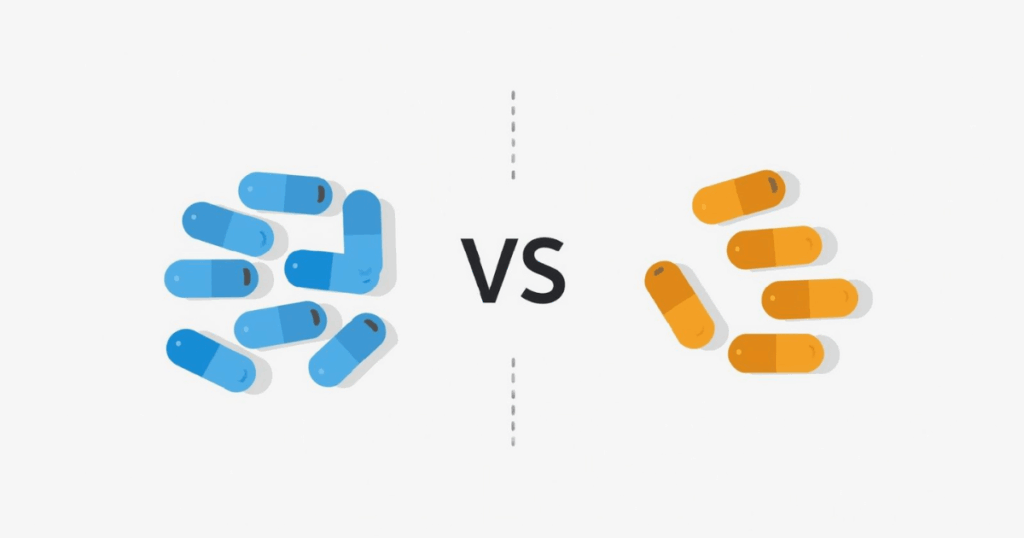 EAAとBCAAの違いを比較している図解
