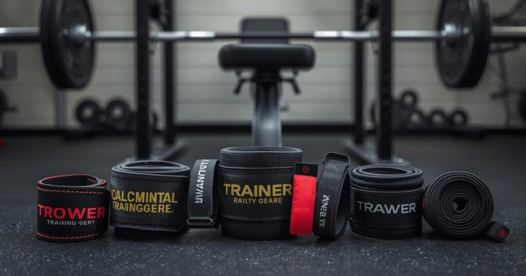 トレーニングベルトやパワーグリップなどのトレーニングギア