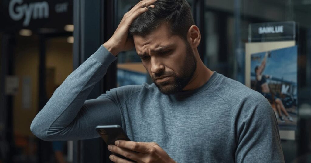 パーソナルジム選びで悩んでいる人のイメージ