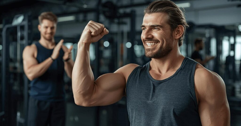 パーソナルトレーニングで目標達成したイメージ