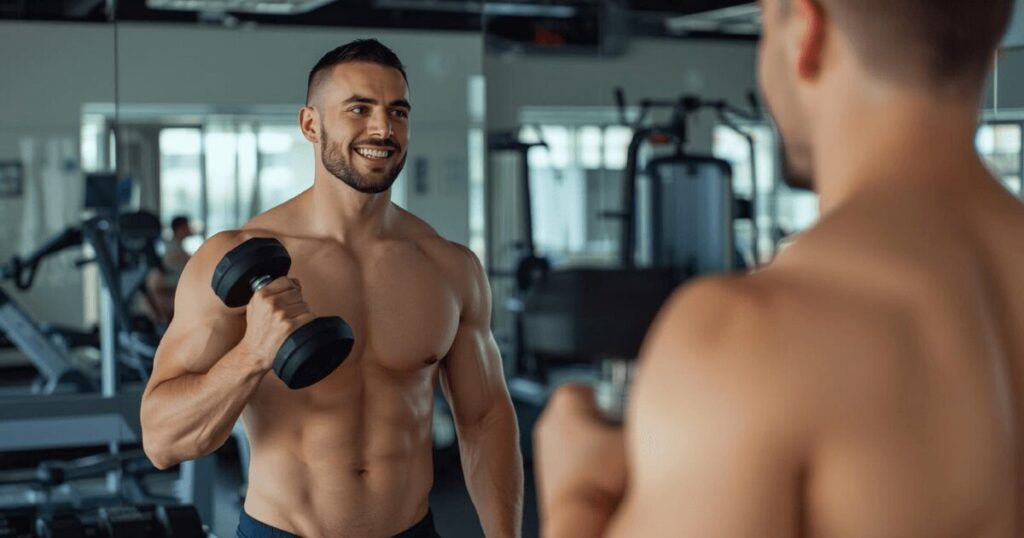 パーソナルトレーニングジムでトレーニングするイメージ