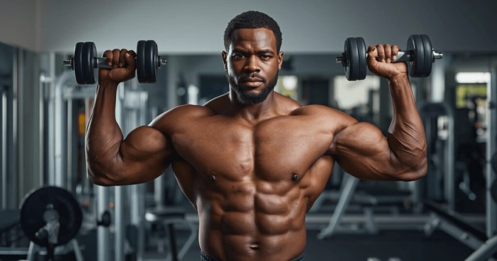 上半身を鍛えながら下半身は休ませるトレーニング分割法のイメージ