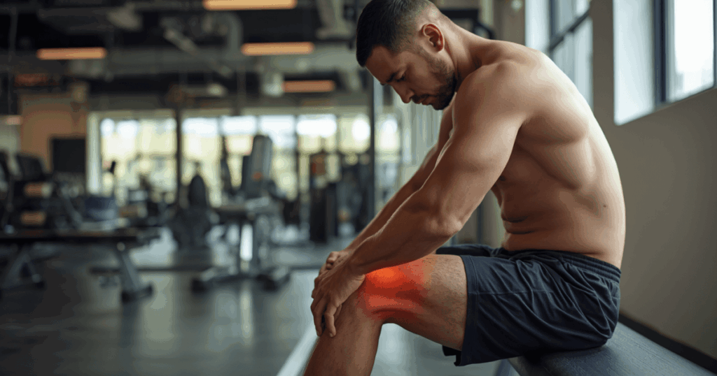 筋肉の構造と筋肉痛のメカニズムを表すイメージ