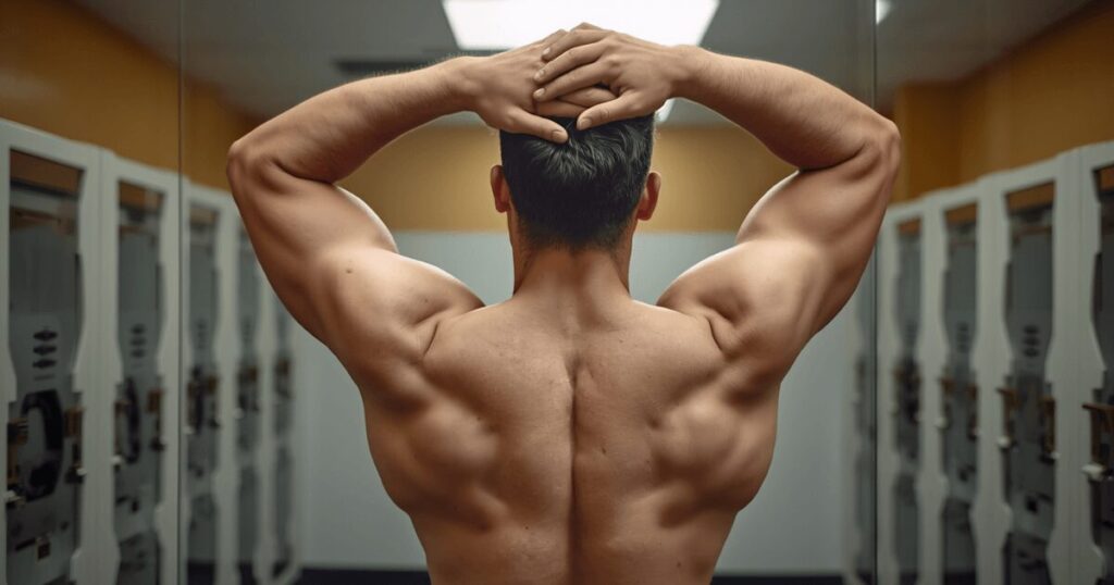 腕立て伏せを継続して上半身が引き締まっていく男性のビフォーアフターイメージ