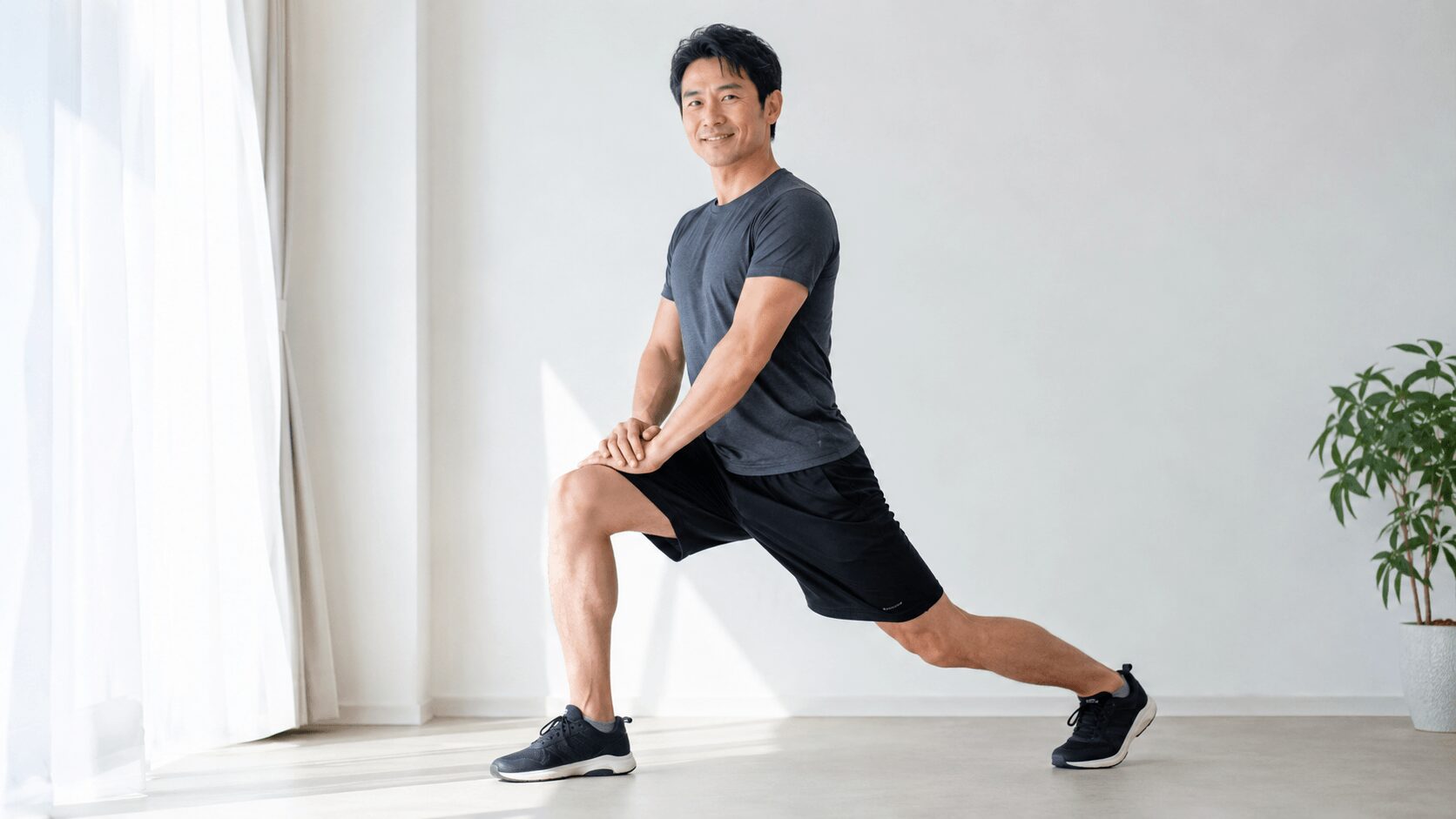 筋トレで姿勢が改善し若々しくなった40代男性