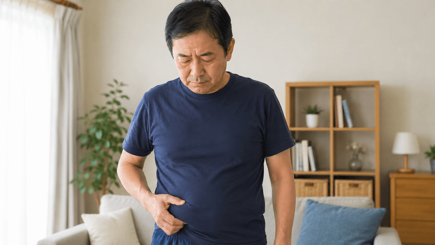 健康診断の数値が気になり筋トレを始める50代男性