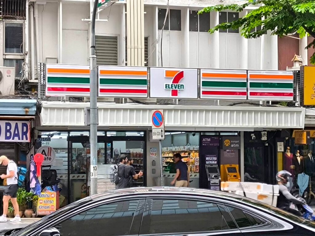 タイのセブンイレブンの店舗外観